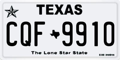 TX license plate CQF9910