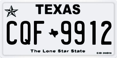 TX license plate CQF9912