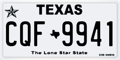 TX license plate CQF9941
