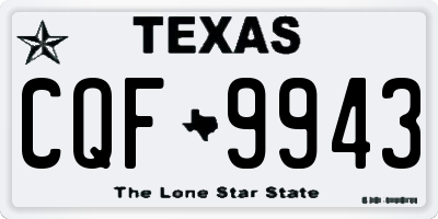 TX license plate CQF9943