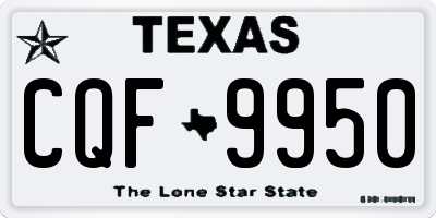 TX license plate CQF9950