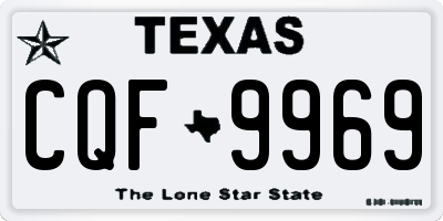TX license plate CQF9969