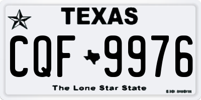 TX license plate CQF9976