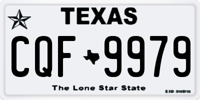TX license plate CQF9979