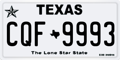 TX license plate CQF9993