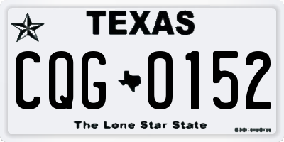 TX license plate CQG0152