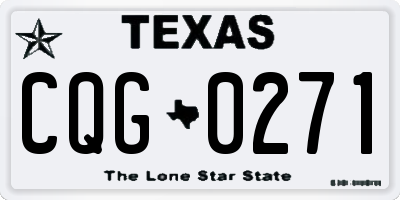 TX license plate CQG0271