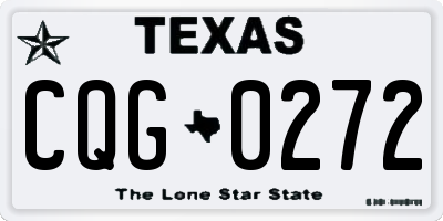 TX license plate CQG0272
