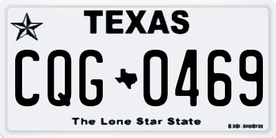 TX license plate CQG0469