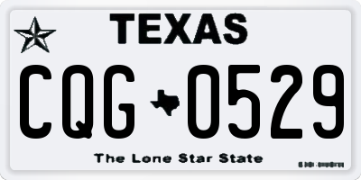 TX license plate CQG0529