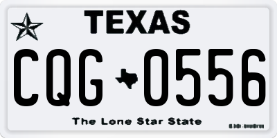 TX license plate CQG0556