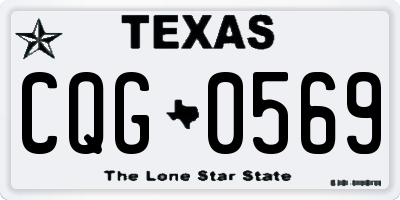 TX license plate CQG0569