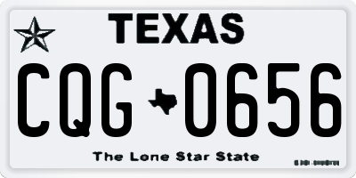TX license plate CQG0656
