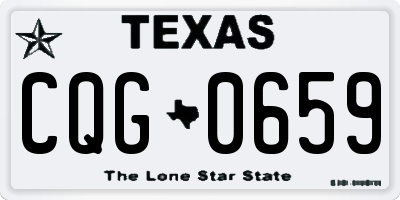 TX license plate CQG0659