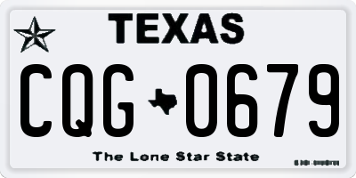 TX license plate CQG0679