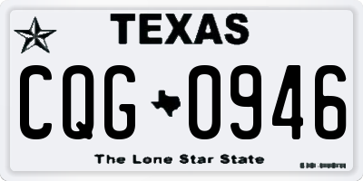 TX license plate CQG0946