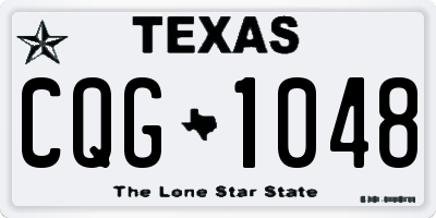 TX license plate CQG1048