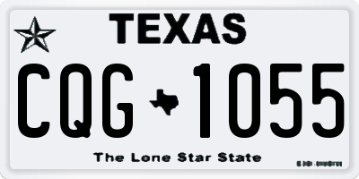 TX license plate CQG1055