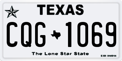 TX license plate CQG1069