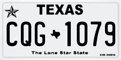 TX license plate CQG1079