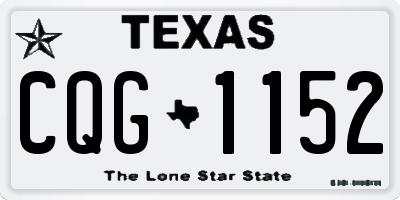 TX license plate CQG1152