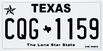 TX license plate CQG1159