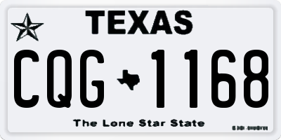 TX license plate CQG1168