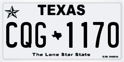 TX license plate CQG1170