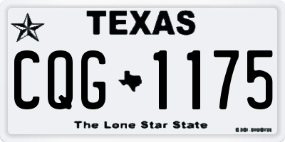 TX license plate CQG1175