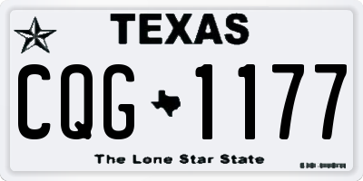 TX license plate CQG1177