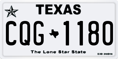 TX license plate CQG1180