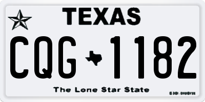 TX license plate CQG1182