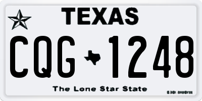 TX license plate CQG1248