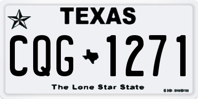 TX license plate CQG1271