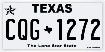TX license plate CQG1272