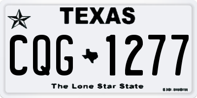 TX license plate CQG1277