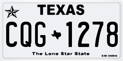 TX license plate CQG1278