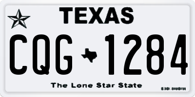 TX license plate CQG1284