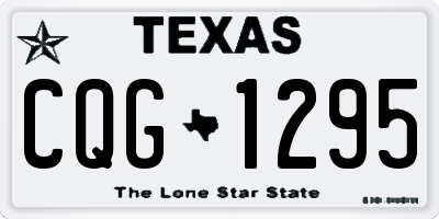 TX license plate CQG1295