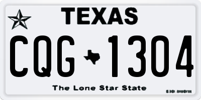 TX license plate CQG1304