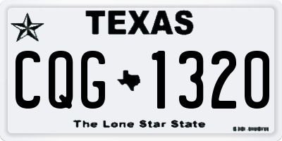 TX license plate CQG1320