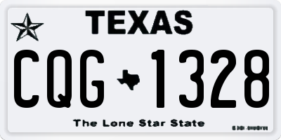 TX license plate CQG1328
