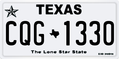 TX license plate CQG1330