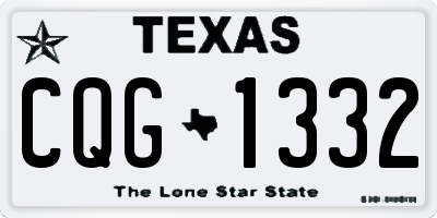 TX license plate CQG1332
