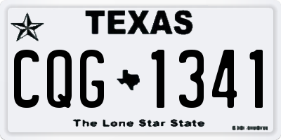 TX license plate CQG1341