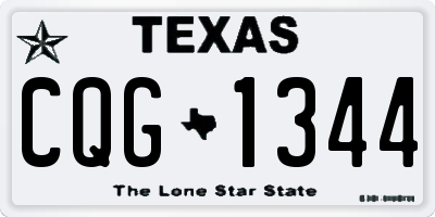 TX license plate CQG1344