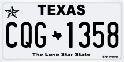 TX license plate CQG1358