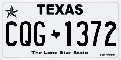 TX license plate CQG1372