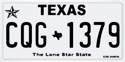 TX license plate CQG1379