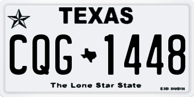 TX license plate CQG1448